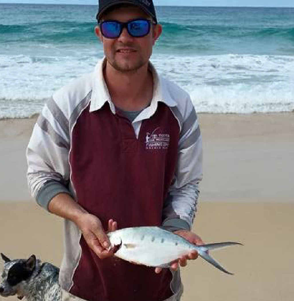 DART: Wayne Hamsford with a quality dart caught on the beach. DART: Wayne Hamsford with a quality dart caught on the beach.